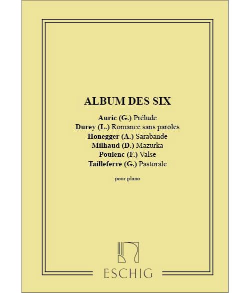 EDITION MAX ESCHIG ALBUM DES SIX PIANO