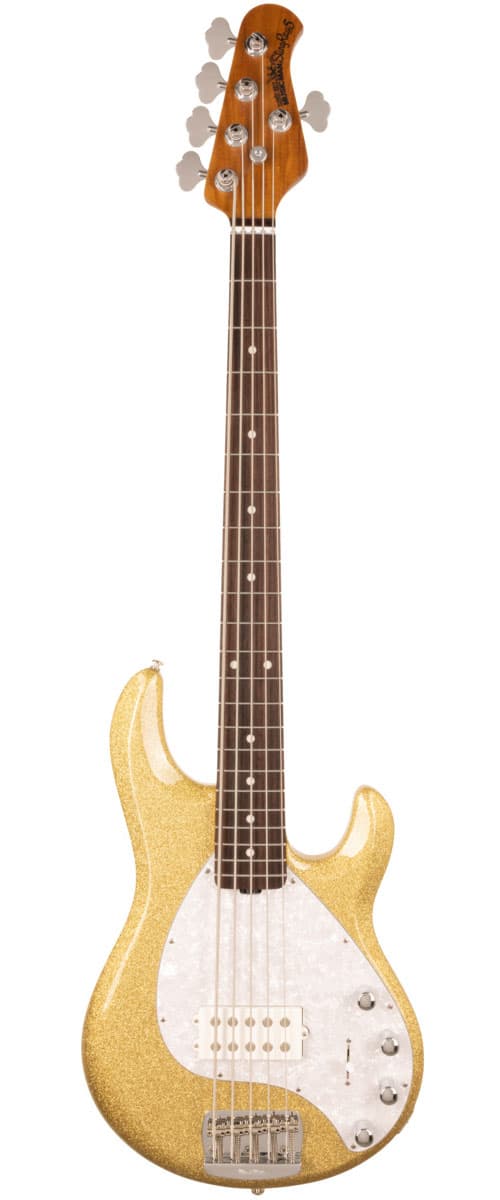 MUSIC MAN STINGRAY SPECIAL 5 - GENIUS GOLD - ROASTED MAPLE/ROSEWOOD - WHITE PG - CHROME