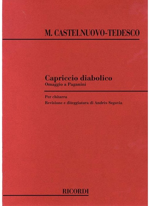 RICORDI CASTELNUOVO TEDESCO - CAPRICCIO DIABOLICO - GUITARE
