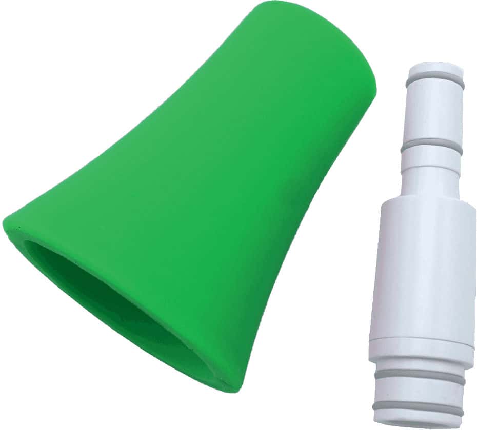 NUVO CAMPANA CUELLO DERECHO PARA JSAX BLANCO Y VERDE