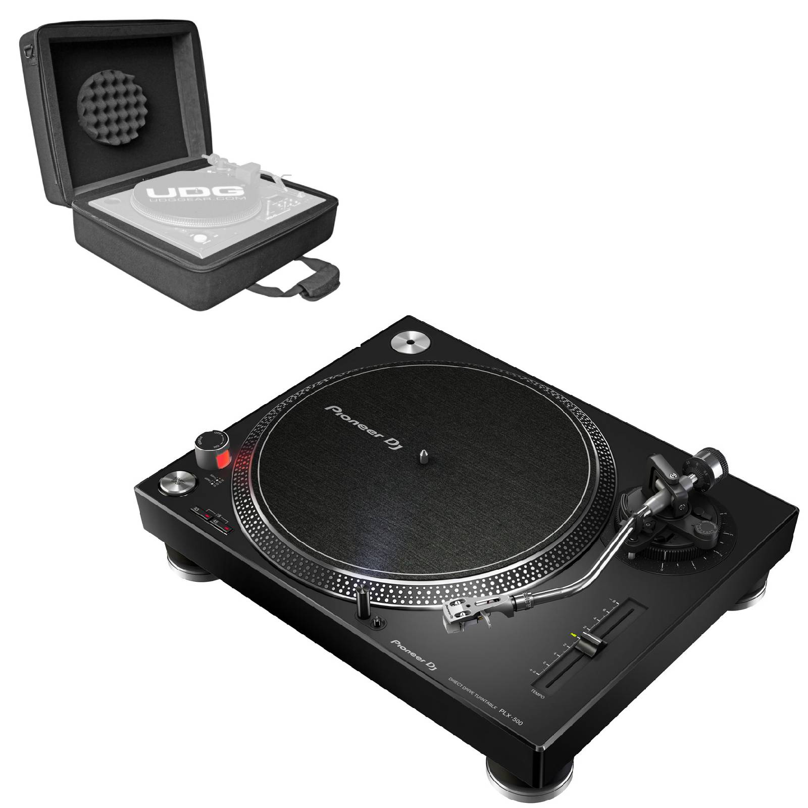 PIONEER DJ PACK PLX-500-K + HOUSSE UDG