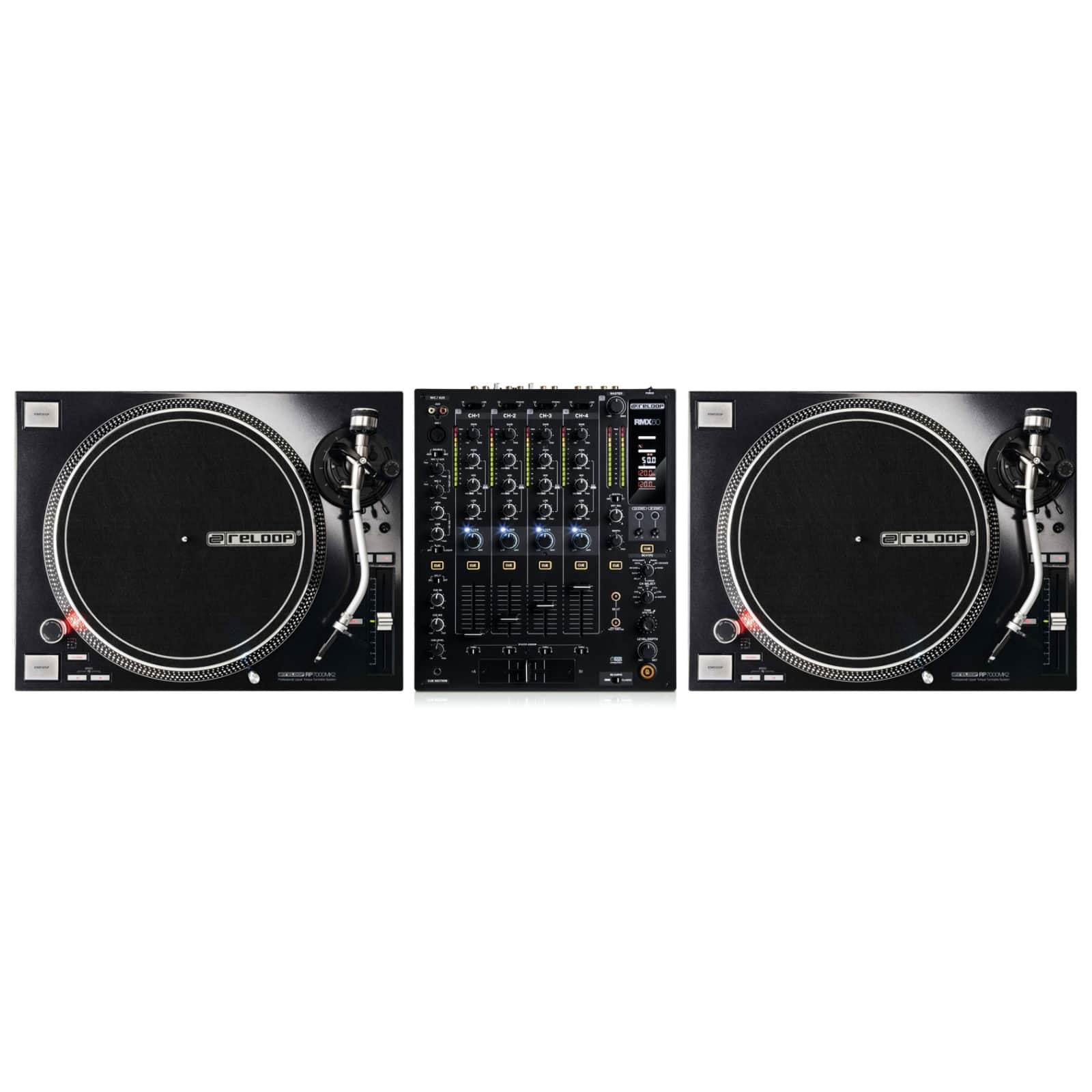 RELOOP DJ VINYL DJ PACK: RP 7000 MK2 NEGRO + RMX 60 DIGITAL
