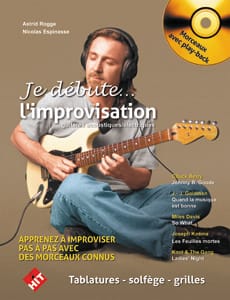 HIT DIFFUSION JE DEBUTE L'IMPROVISATION + CD - GUITARE