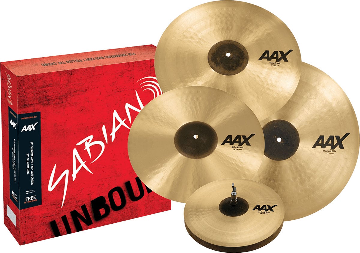 SABIAN AAX PROMOTIONAL SET NATURAL FINISH