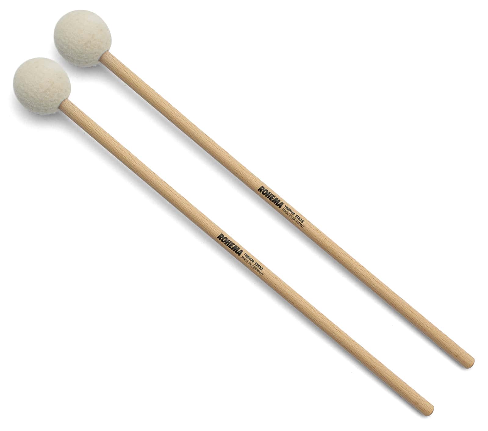 ROHEMA ET433 - TIMPANI MALLETS 40MM FELT - HARD