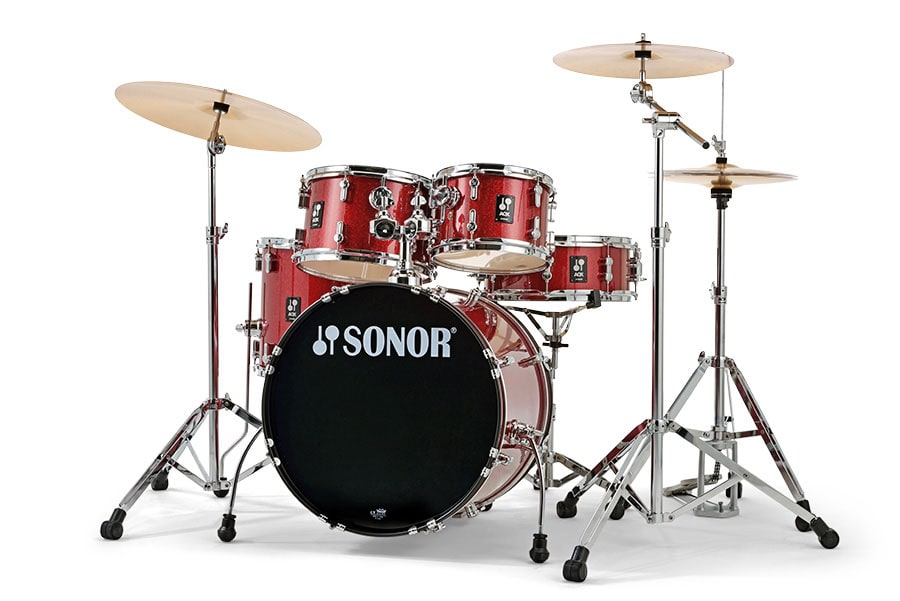 SONOR AQX STUDIO CYMBAL SET RED MOON SPARKLE 