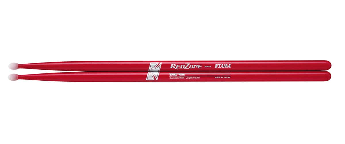 TAMA 5ARZ - REDZONE - 14MM - DRUMSTICK JAPANESE OAK - SMALL TIP NYLON OVALE 