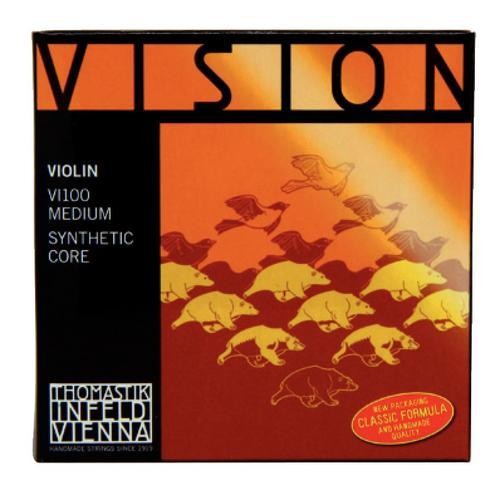 THOMASTIK 4/4 VISION VIOLIN SET MEDIUM TENSION VI100
