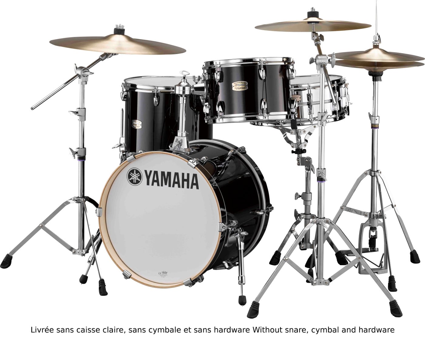 YAMAHA STAGE CUSTOM BIRCH - BOP KIT - RAVEN BLACK - (SIN HERRAJES)