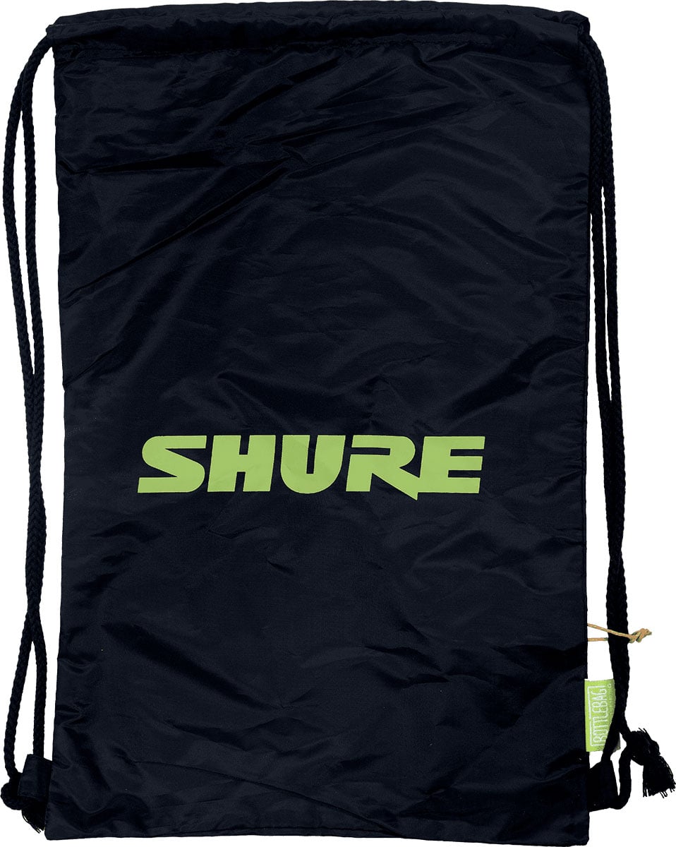 SHURE SHURE GYMBAG, GREEN LOGO