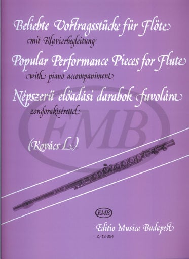 EMB (EDITIO MUSICA BUDAPEST) KOVACS L. - POPULAR PERFORMANCE PIECES - FLUTE, PIANO