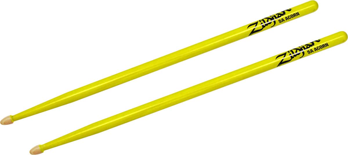 ZILDJIAN ACCESSORIES 5ACWDGY - 5A ACORN NEON YELLOW 