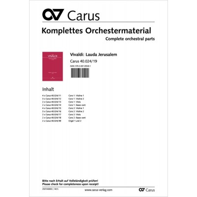 Voix solo et instruments