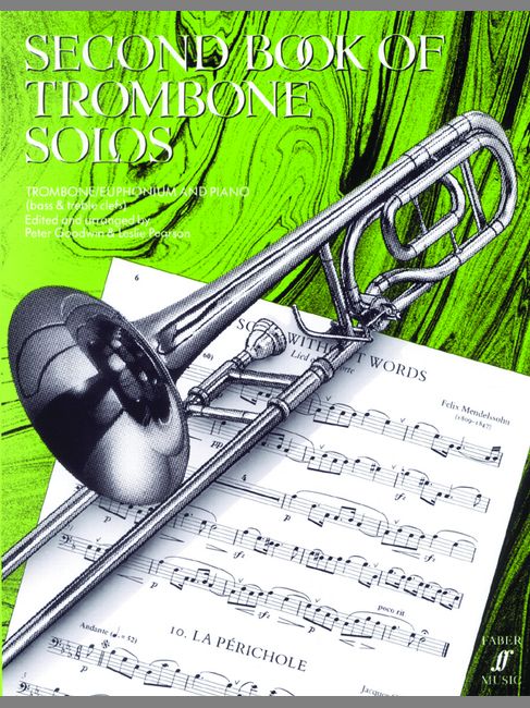 FABER MUSIC GOODWIN P / PEARSON L - SECOND BOOK OF TROMBONE SOLOS (COMPLETE) - TROMBONE AND PIANO 