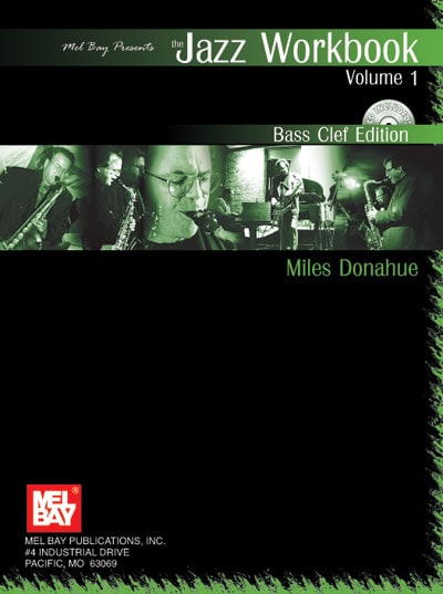 MEL BAY DONAHUE MILES - JAZZ WORKBOOK VOL.1 BASS CLEF EDITION + CD