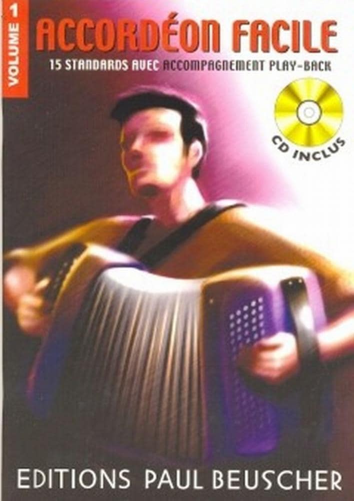 PAUL BEUSCHER PUBLICATIONS ACCORDEON FACILE VOL.1 + CD