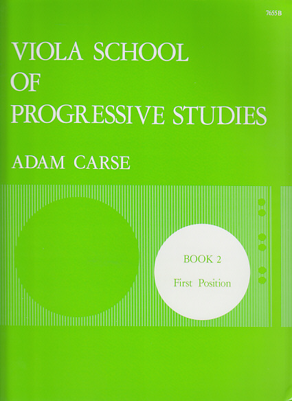 STAINER AND BELL CARSE ADAM - VIOLA SCHOOL OF PROGRESSIVE STUDIES VOL.2