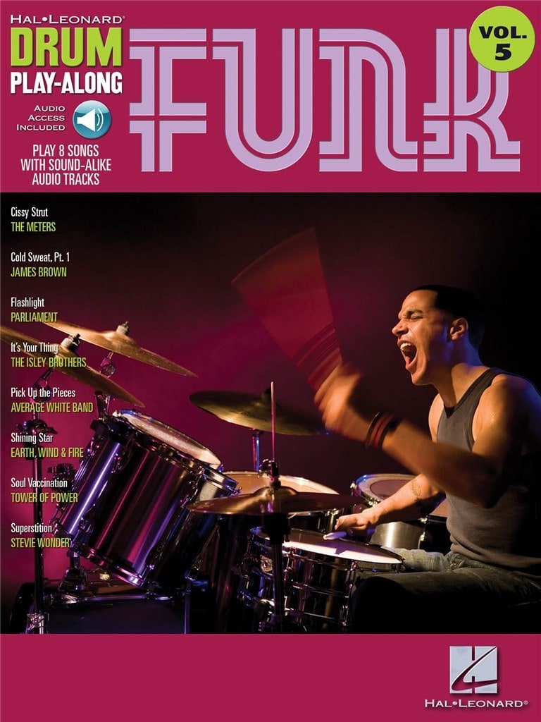 HAL LEONARD DRUM PLAY ALONG VOL.05 - FUNK - BATTERIE 