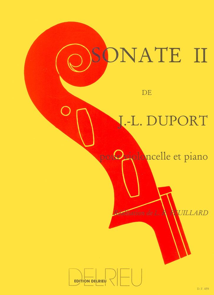 EDITION DELRIEU DUPORT JEAN-LOUIS - SONATE N°2 - VIOLONCELLE, PIANO