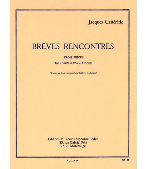 LEDUC CASTEREDE - BREVES RENCONTRES - TROMPETTE ET PIANO