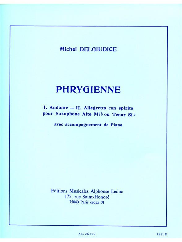 LEDUC DELGIUDICE MICHEL - PHRYGIENNE - SAXOPHONE & PIANO