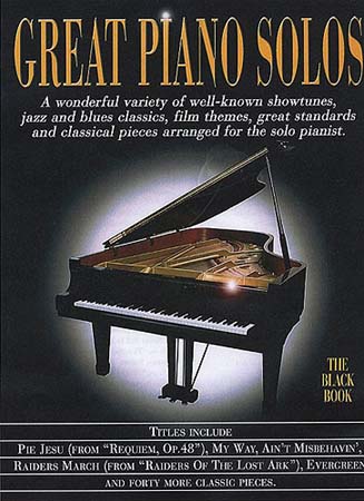 MUSIC SALES GREAT - PIANO SOLOS BLACK REVISED