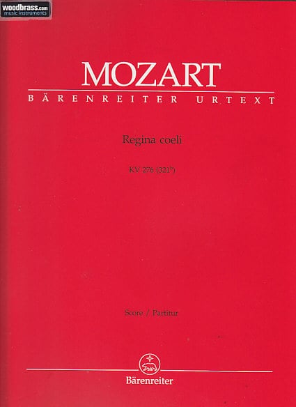 BARENREITER MOZART W.A. - REGINA COELI, KV 276
