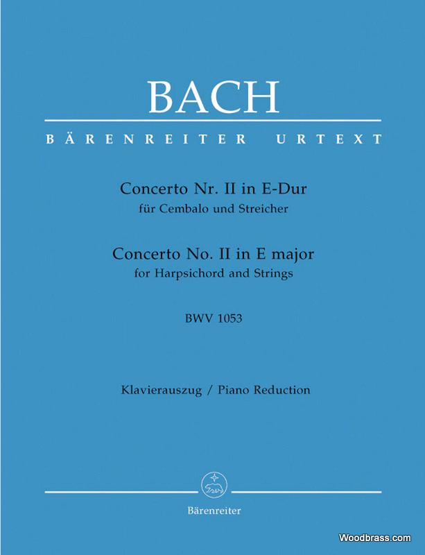 BARENREITER BACH J.S. - CONCERTO Nr. II IN E-DUR BWV 1053
