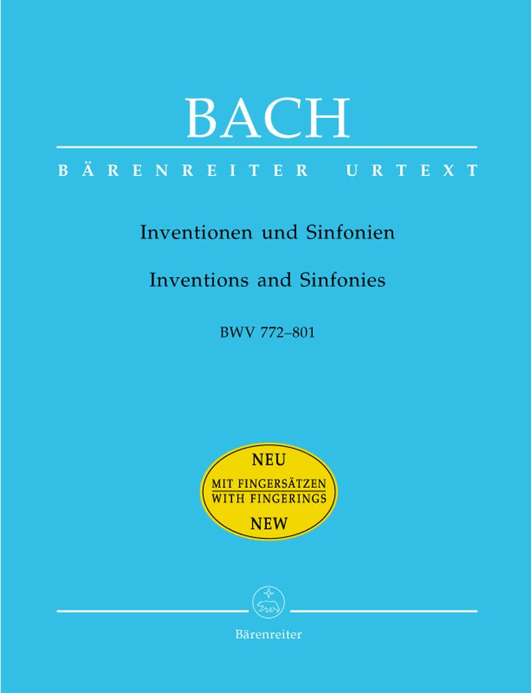 BARENREITER BACH J.S. - INVENTIONS ET SYNPHONIES BWV 772-801 (DOIGTES) - CLAVECIN