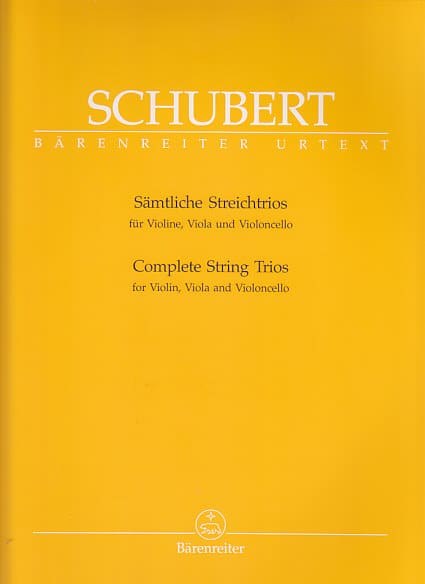 BARENREITER SCHUBERT F. - SAMTLICHE STREICHTRIOS 