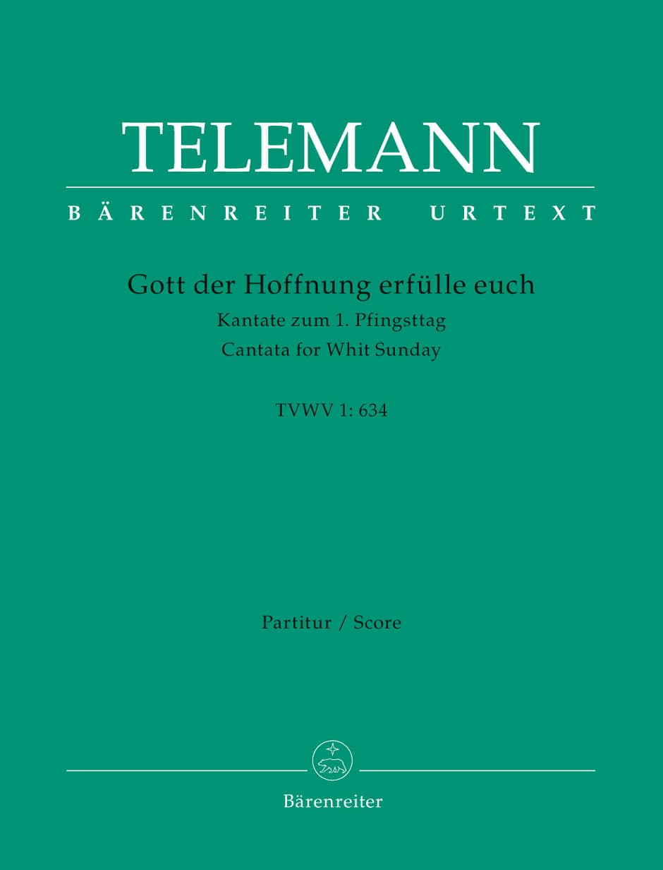 BARENREITER TELEMANN G.P. - GOTT DER HOFFNUNG ERFULLE EUCH TVWV 1:634 - SCORE