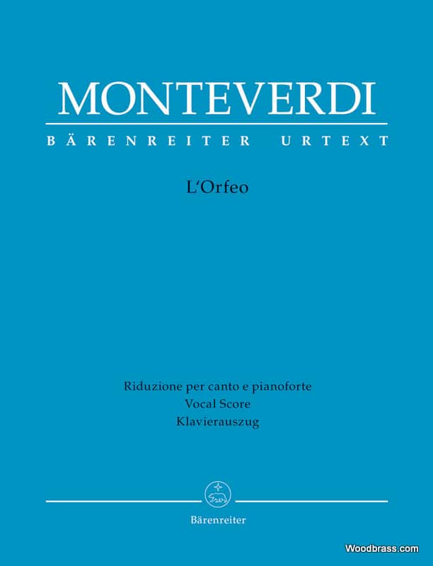 BARENREITER MONTEVERDI C. - L'ORFEO - VOCAL SCORE