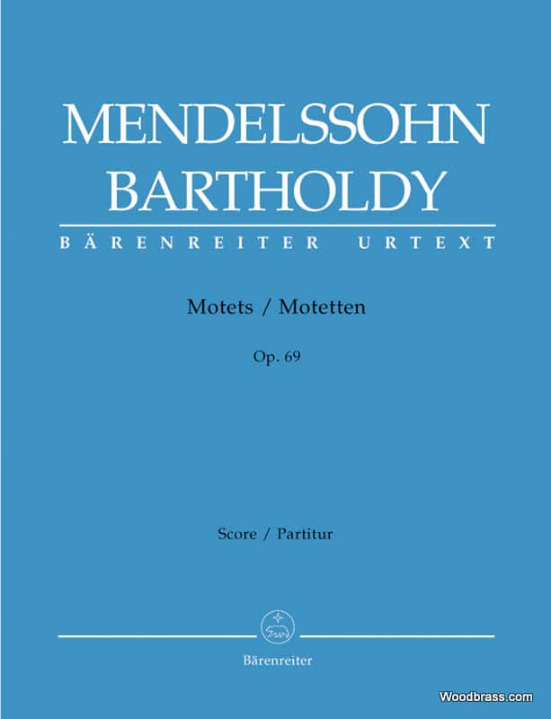 BARENREITER MENDELSSOHN F. - MOTETS OP.69 - SATB