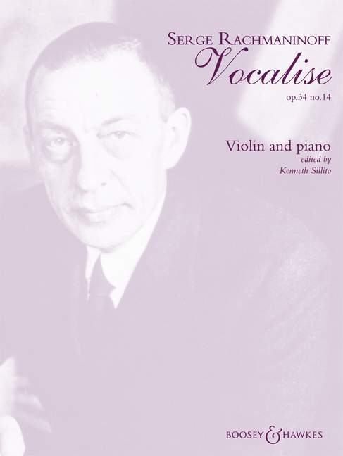 BOOSEY & HAWKES RACHMANINOFF SERGE - VOCALISE OP.34 N°14 VIOLON ET PIANO