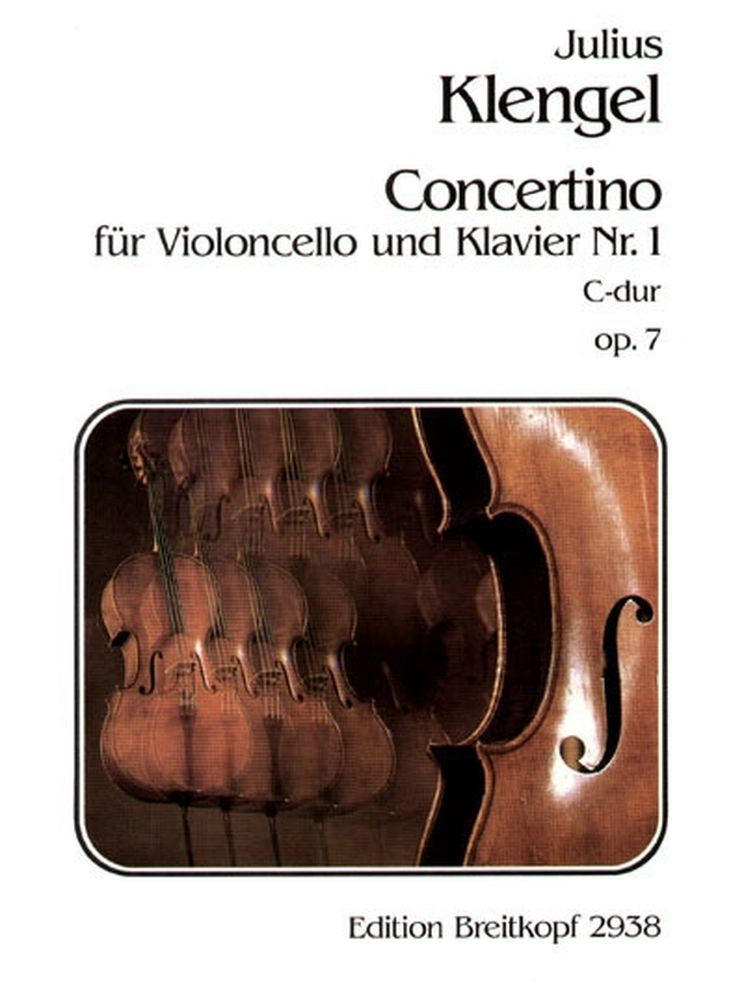 EDITION BREITKOPF KLENGEL J. - CONCERTINO NR. 1 C-DUR OP. 7 - VIOLONCELLE, PIANO