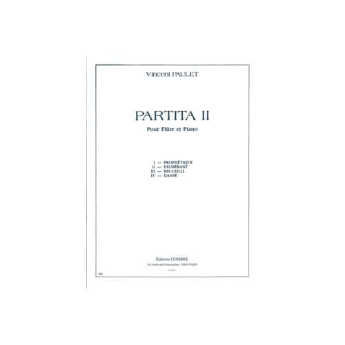 COMBRE PAULET - PARTITA II - FLÛTE ET PIANO