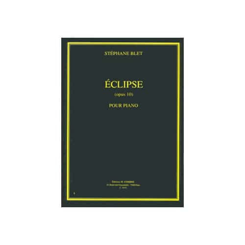 COMBRE BLET - ECLIPSE OP.10 - PIANO