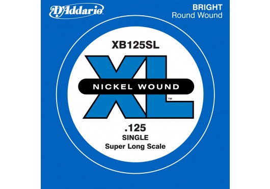 D'ADDARIO AND CO XB125 NICKEL WOUND SINGLE STRING SUPER LONG SCALE 125