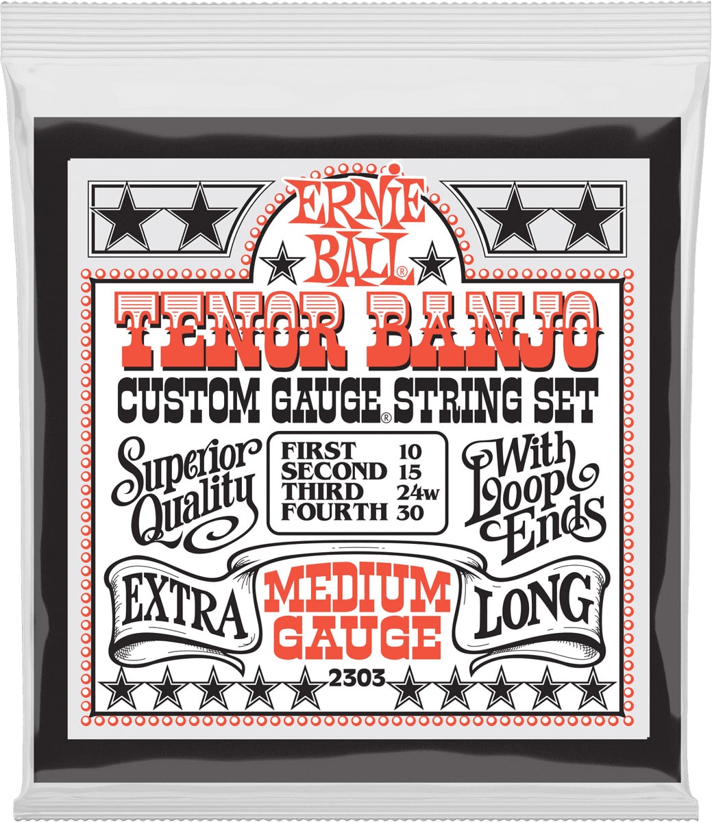 ERNIE BALL TENOR BANJO MEDIUM GAUGE 10-30 2303