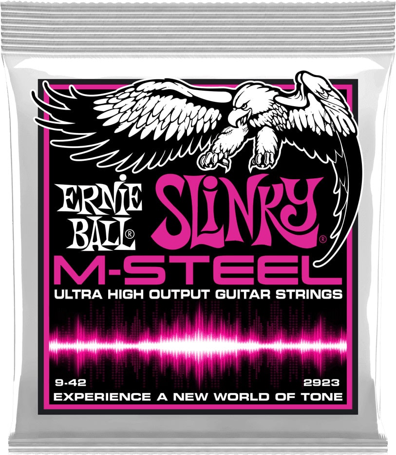 ERNIE BALL 2923 M-STEEL SUPER SLINKY 9-42