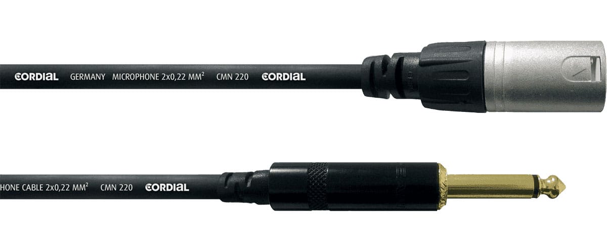 CORDIAL CBLE AUDIO XLR MLE/JACK MONO 10 M