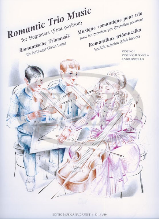 EMB (EDITIO MUSICA BUDAPEST) ROMANTIC TRIO MUSIC FOR BEGINNERS - ENSEMBLE CORDES