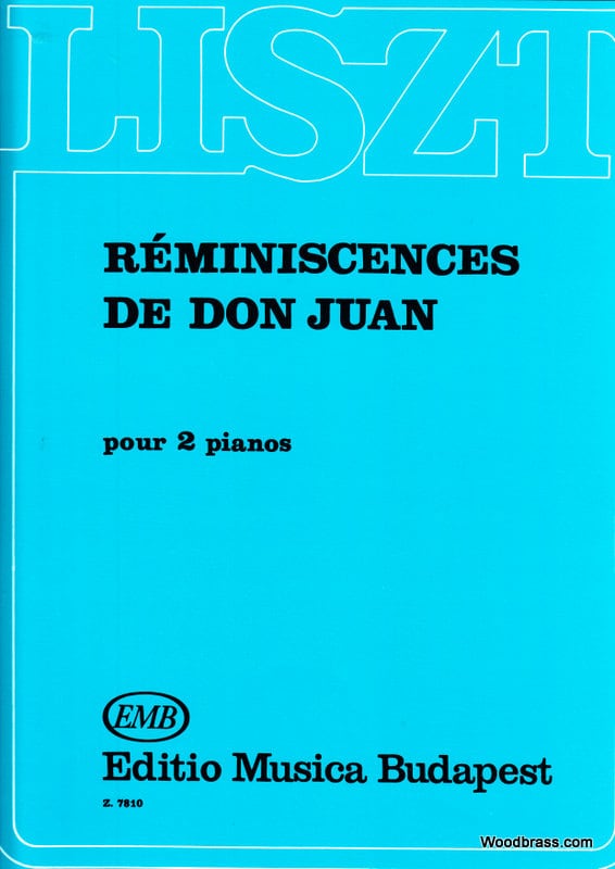 EMB (EDITIO MUSICA BUDAPEST) LISZT F. - REMINISCENCES DE DON JUAN - 2 PIANOS