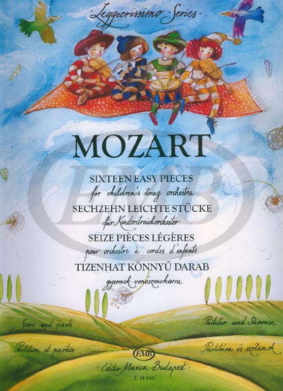 EMB (EDITIO MUSICA BUDAPEST) MOZART W. A. - SIXTEEN EASY PIECES FOR CHILDERN'S STRING ORCHESTRA - CONDUCTEUR