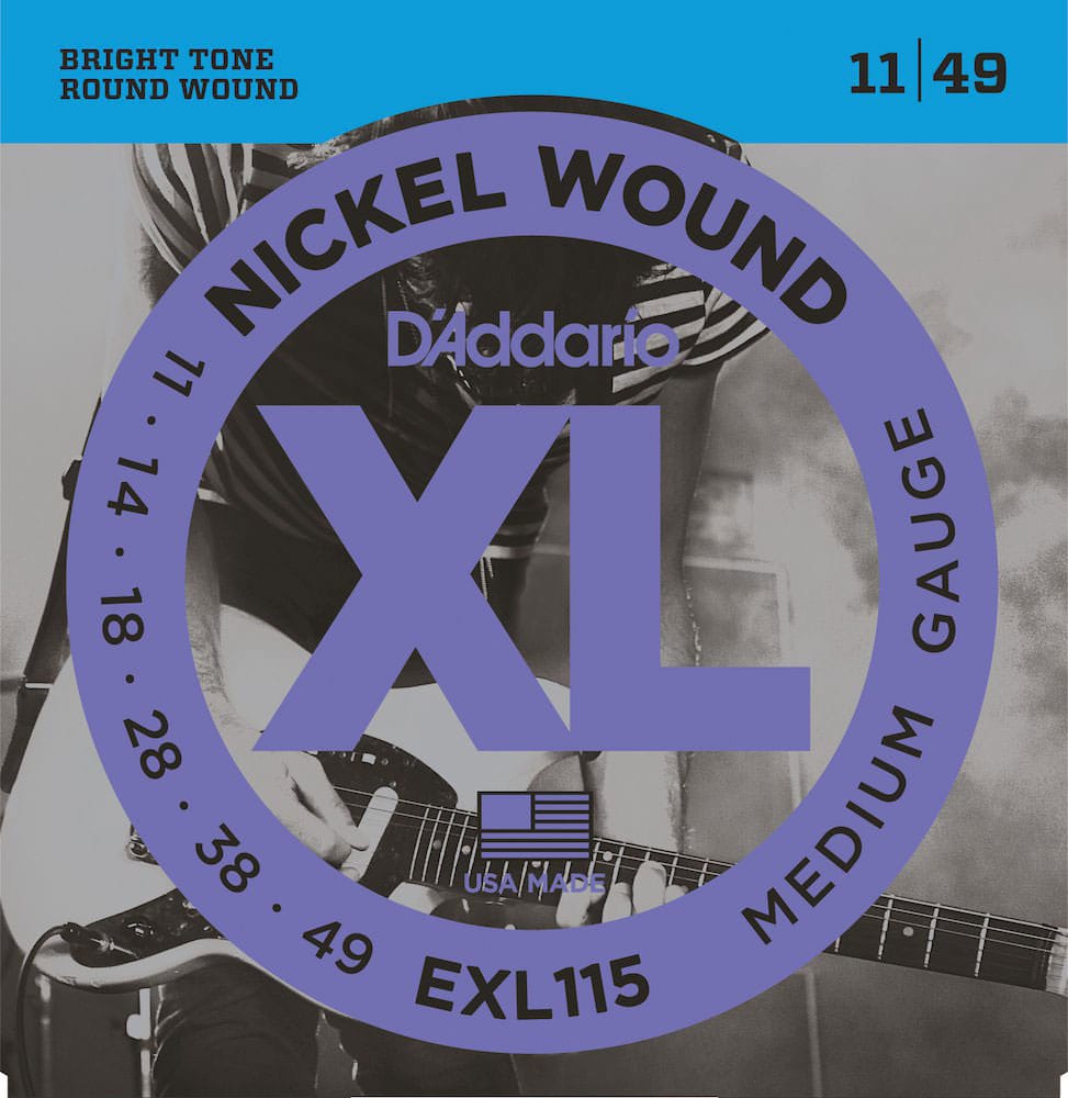 D'ADDARIO AND CO EXL 115 NICKEL WOUND MEDIUM 11-49