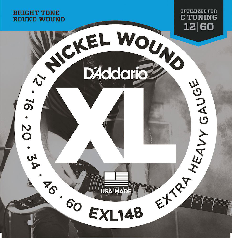 D'ADDARIO AND CO EXL148 NICKEL WOUND EXTRA HEAVY 12-60