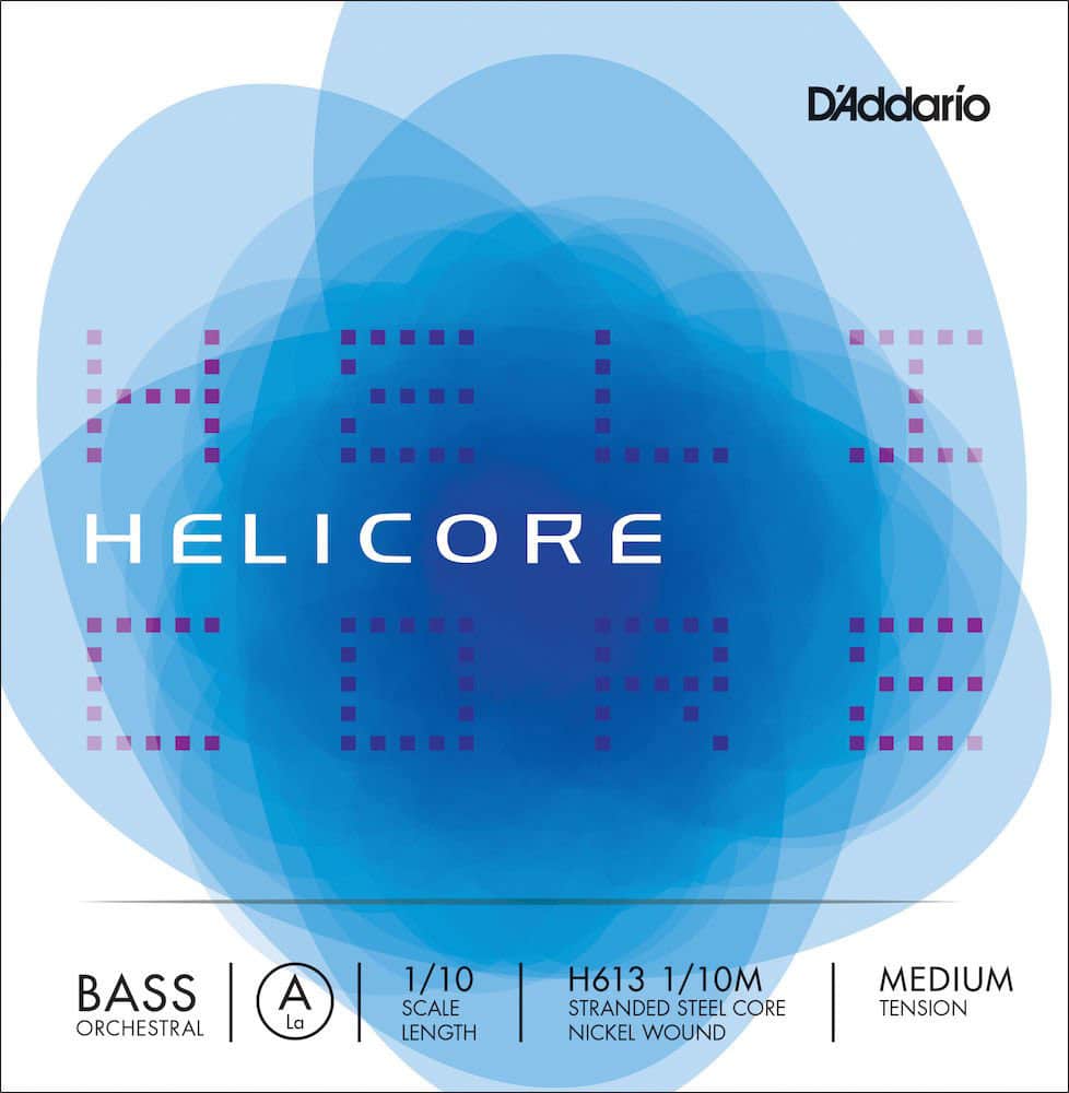 D'ADDARIO AND CO CORDE SEULE (LA) POUR CONTREBASSE ORCHESTRE1/10 HELICORE TENSION MEDIUM