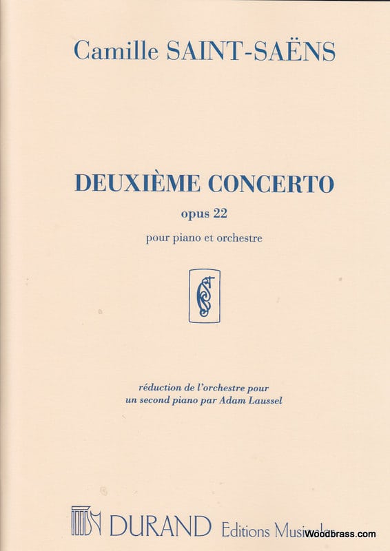DURAND SAINT-SAENS CAMILLE - CONCERTO N°2 OP.22 - PIANO