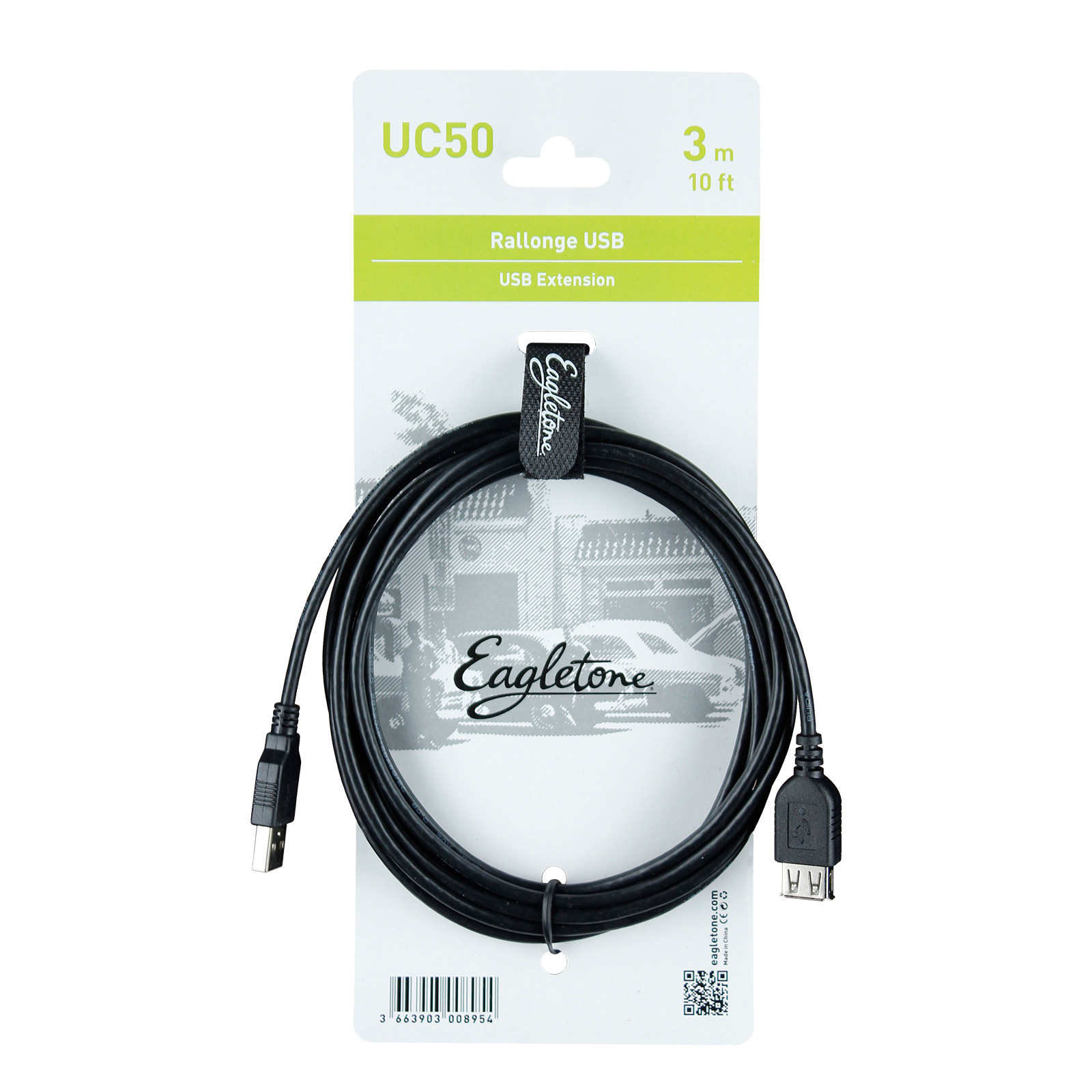 EAGLETONE UC50 - RALLONGE USB - 3M