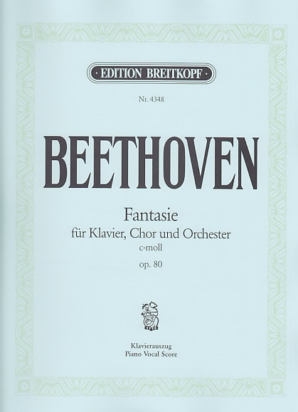 EDITION BREITKOPF BEETHOVEN L. (VAN) - CHORFANTASIE C-MOLL OP. 80 - PIANO-CHANT